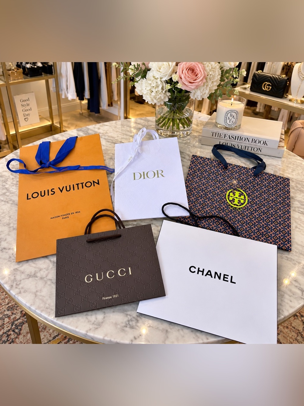 Bundle of Authentic Designer Shopping Bags